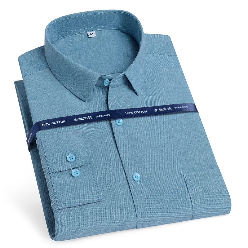 Oxford Cotton Casual Shirt Business - Oversize 11XL 10XL 9XL Wysokiej jakości