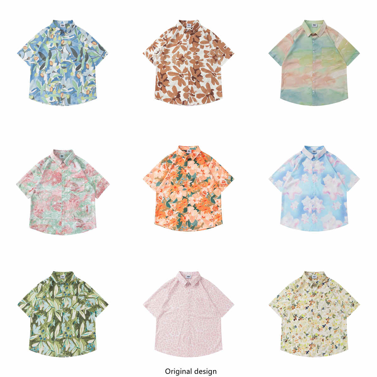 Vintage Hawaiian Floral Shirt - Męska koszula w stylu hawajskim, z