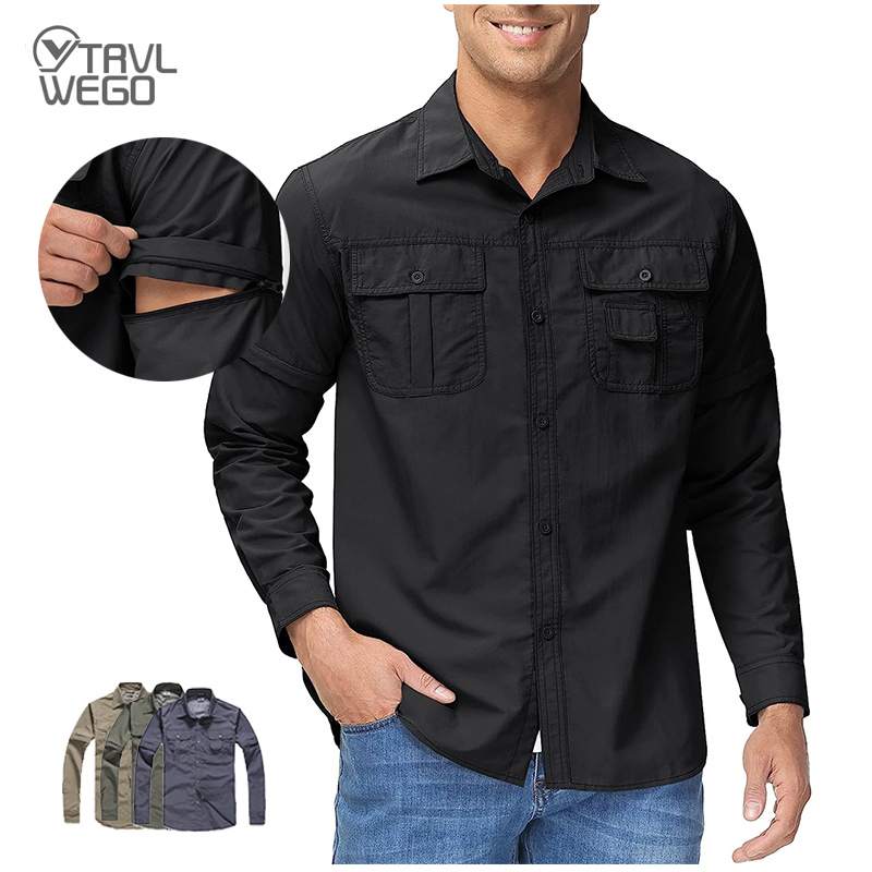 Tactical Military Shirt Cargo - TRVLWEGO koszula męska turystyka Camping szybkoschnąca
