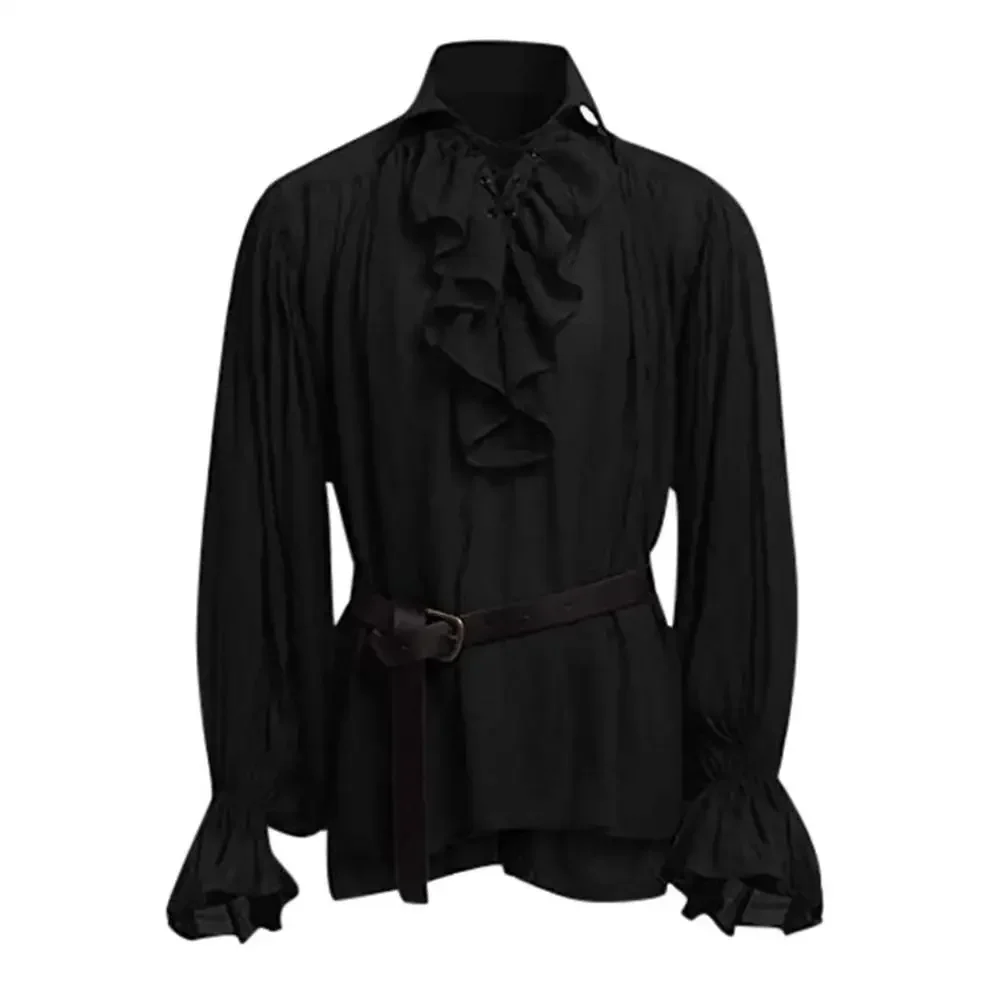 Średniowieczne koszule z falba – Medieval Gothic Lace Up Pirate Shirt recenzja i cena
