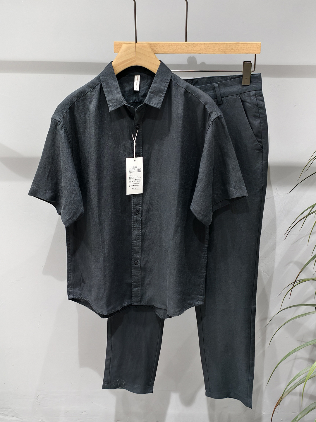 Zestaw męski z krótkim rękawem – Mens Linen Shirt Long Sleeve recenzja i cena