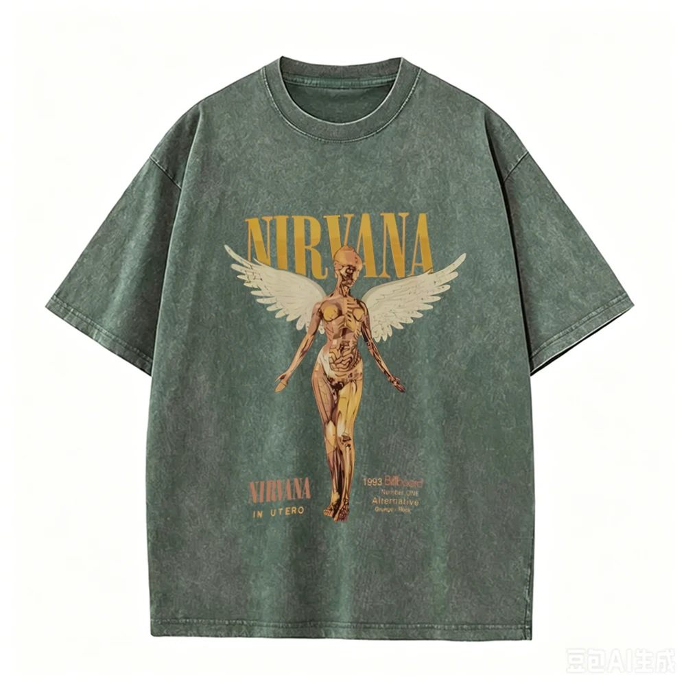 Retro T-shirt Oversize z Efekt – Acid Wash Vintage Graphic T Shirt recenzja i cena
