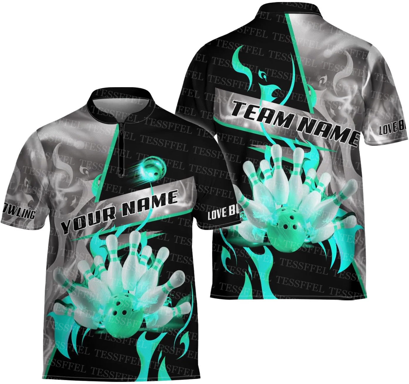 Koszulki Polo Unisex z Krótkim – Short Sleeve Bowling Shirt Retro recenzja i cena