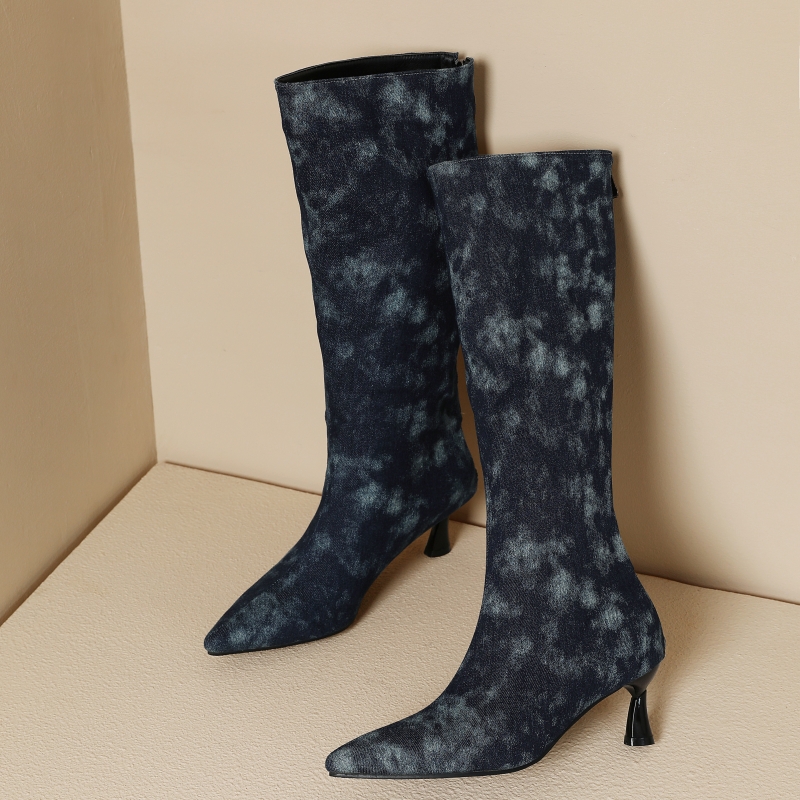 Blue Jeans Knee High Boots Wom – Jeans recenzja i cena