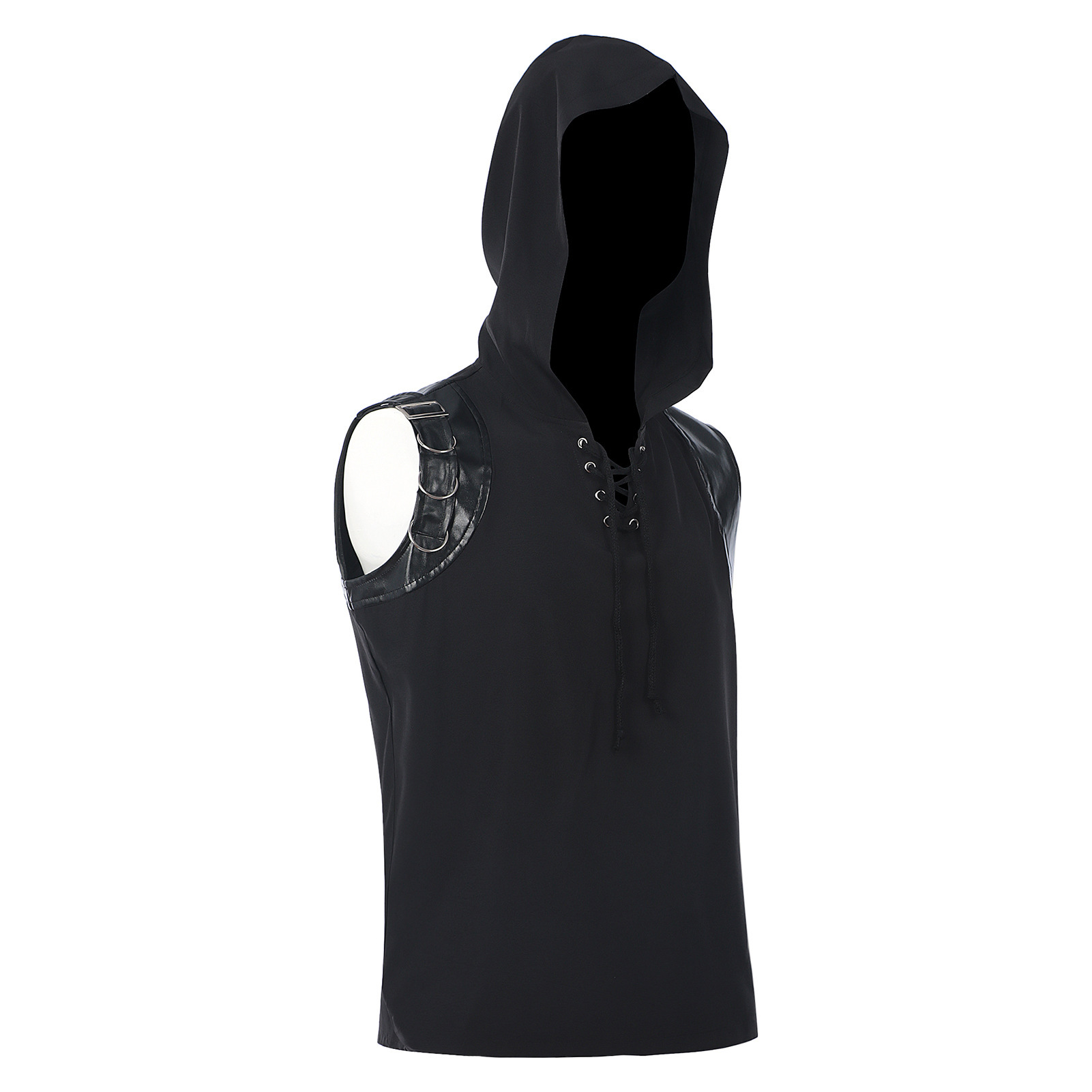 Męskie średniowieczne koszule  – Medieval Gothic Lace Up Pirate Shirt recenzja i cena