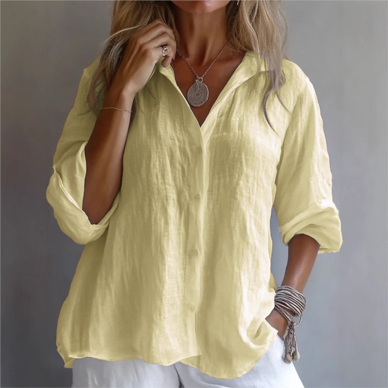 Jednolity kolor, lniana, sekso – Mens Linen Shirt Long Sleeve recenzja i cena