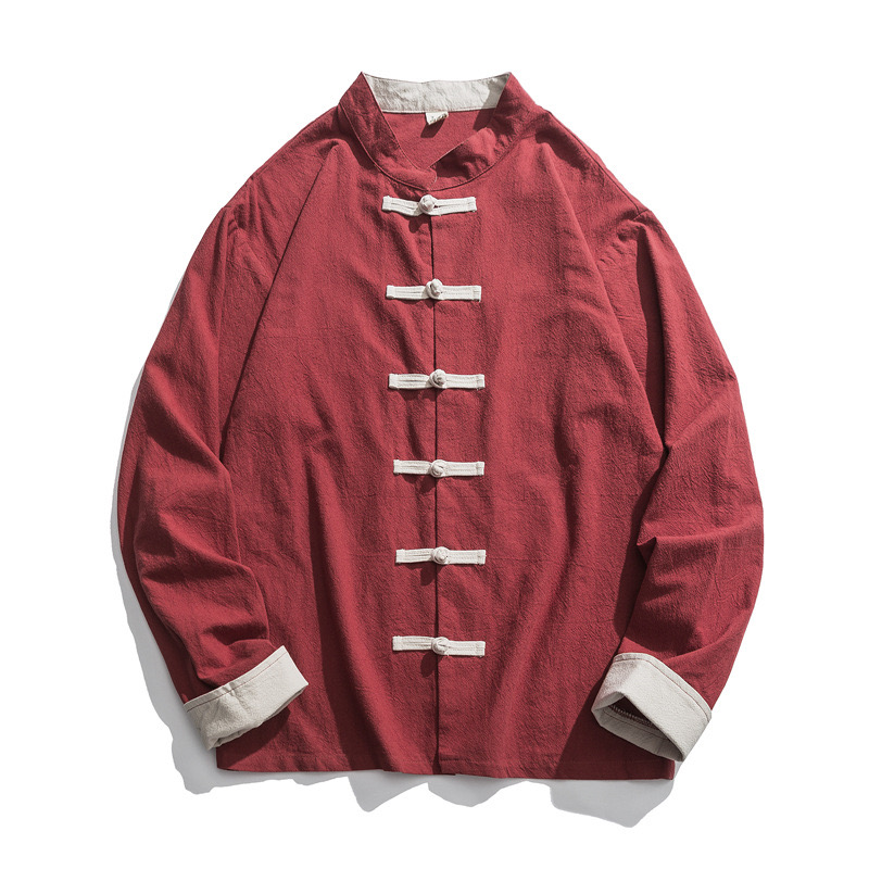 Męska kurtka kimono 2026, trad – Mens Linen Shirt Long Sleeve recenzja i cena