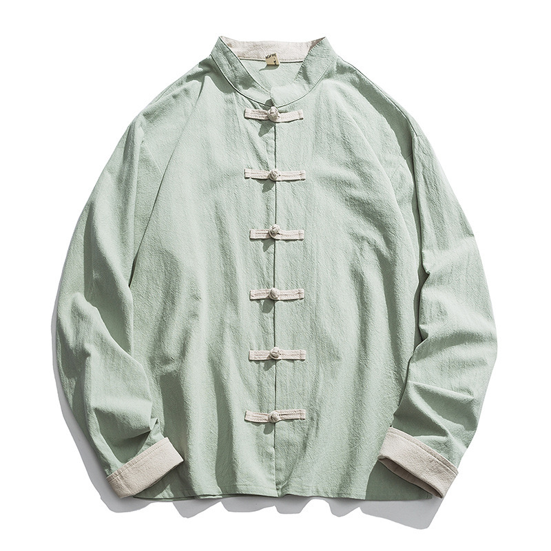 Męska kurtka kimono 2026, trad – Mens Linen Shirt Long Sleeve recenzja i cena