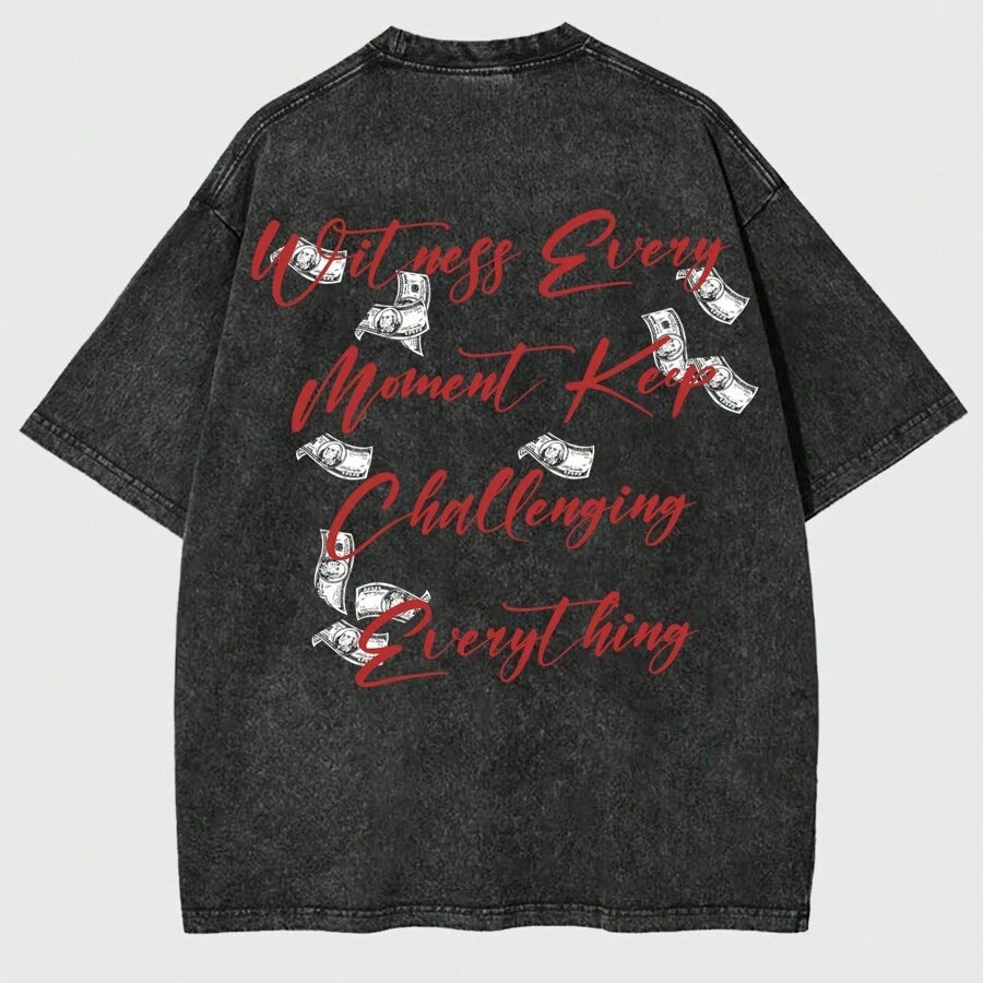 Męska koszulka z grafiką pieni – Acid Wash Vintage Graphic T Shirt recenzja i cena