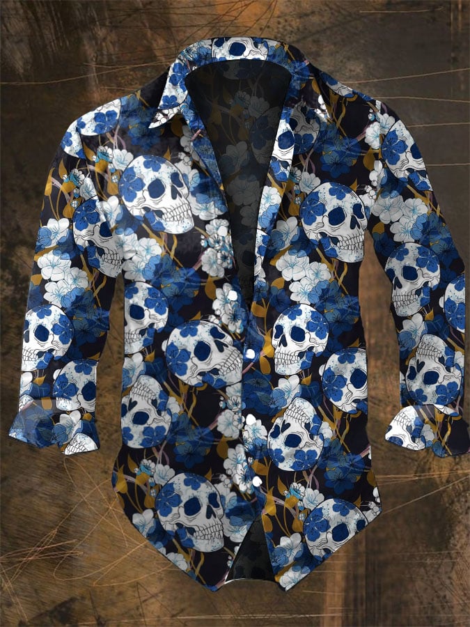 Halloweenowa męska koszula z c – Vintage Hawaiian Floral Shirt recenzja i cena