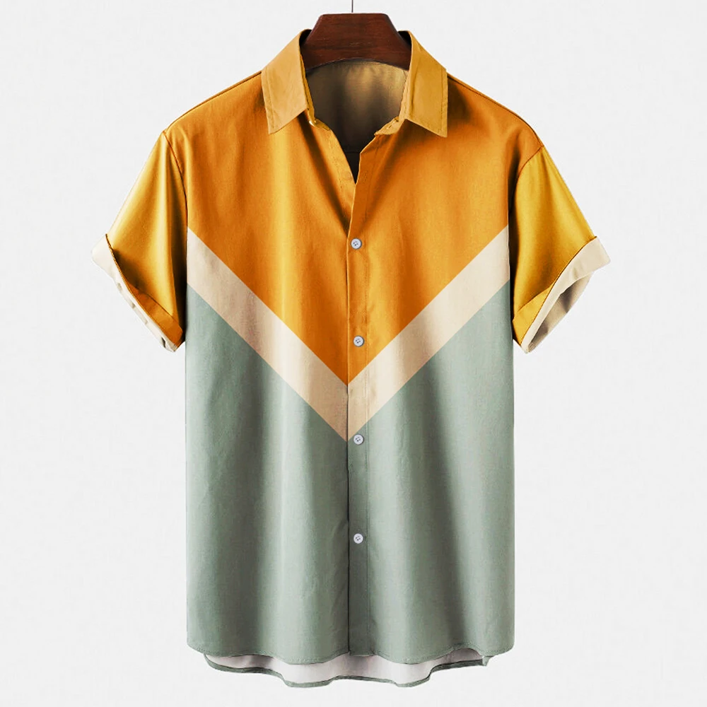 Męska koszulka w stylu vintage – Short Sleeve Bowling Shirt Retro recenzja i cena