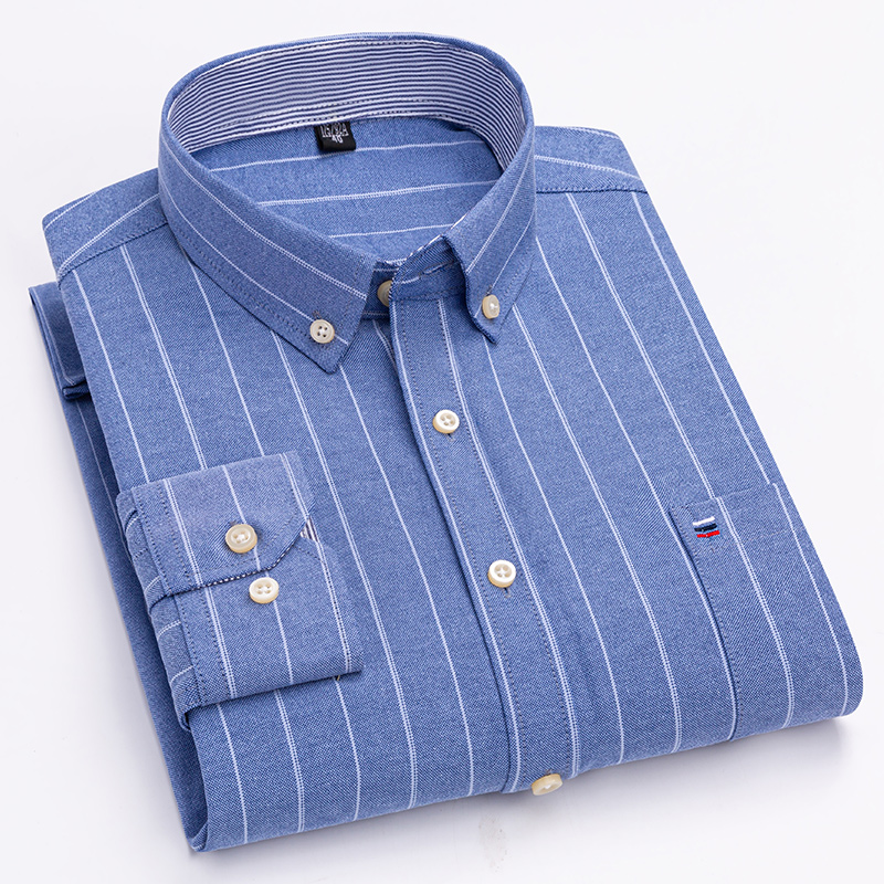 Męskie koszule codzienne Baweł – Oxford Cotton Casual Shirt Business recenzja i cena