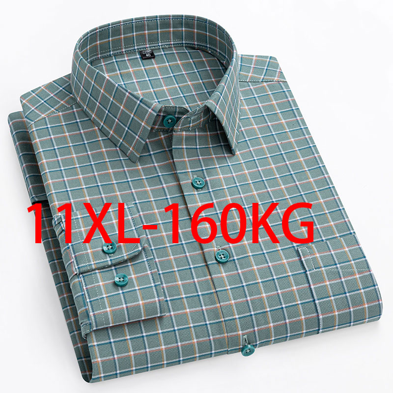 Nowość 11XL 10XL Bardzo duża m – Oxford Cotton Casual Shirt Business recenzja i cena