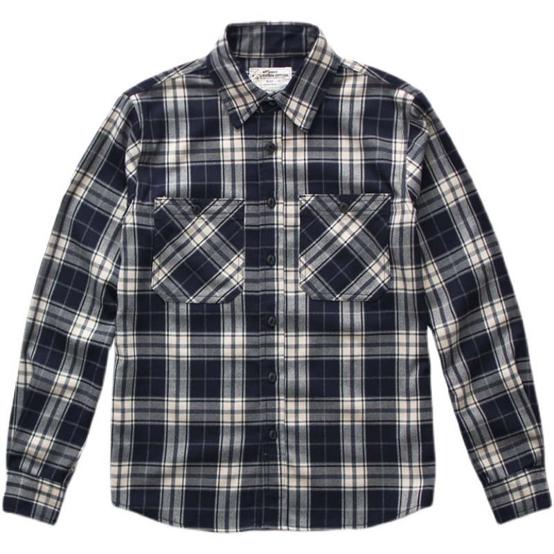 Jesienna Nowa Amerykańska Retr – Flannel Plaid Shirt Heavy Weight recenzja i cena