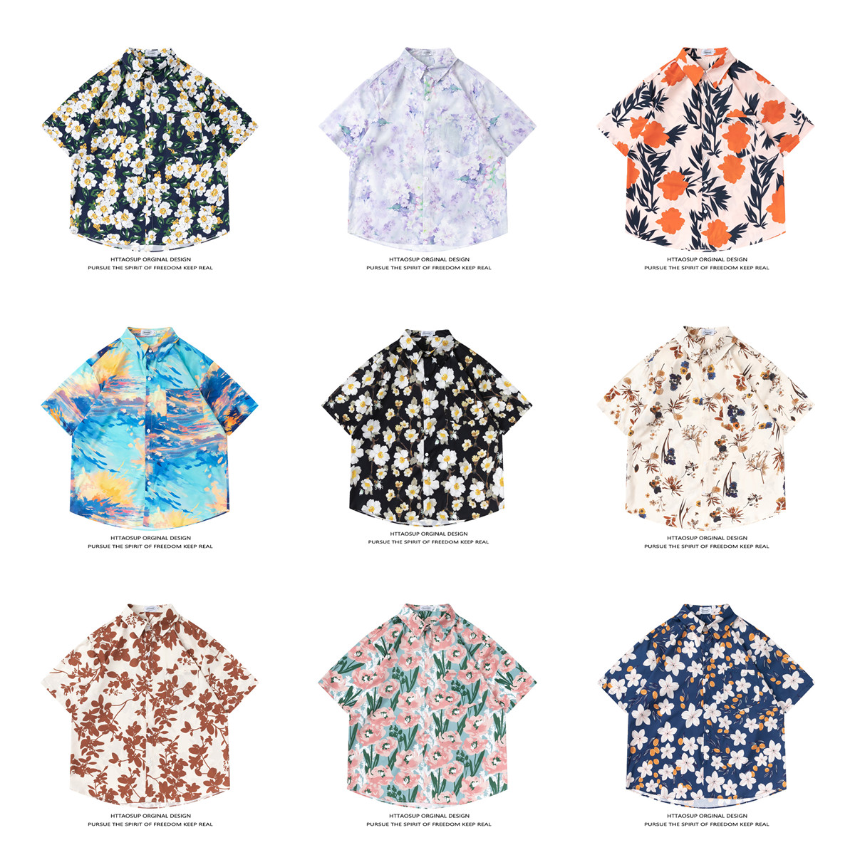 HTTAOSUP – letnia koszula męsk – Vintage Hawaiian Floral Shirt recenzja i cena